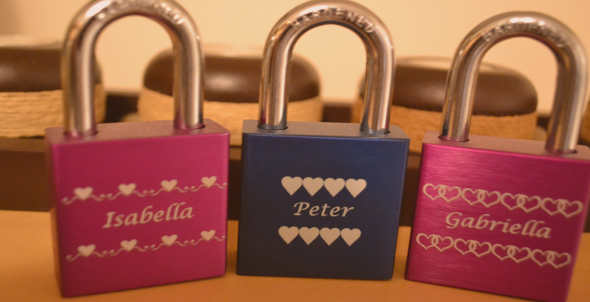 Love Locks represent a desire and spirit of locking love for lovers in the form of engraved padlocks forever.